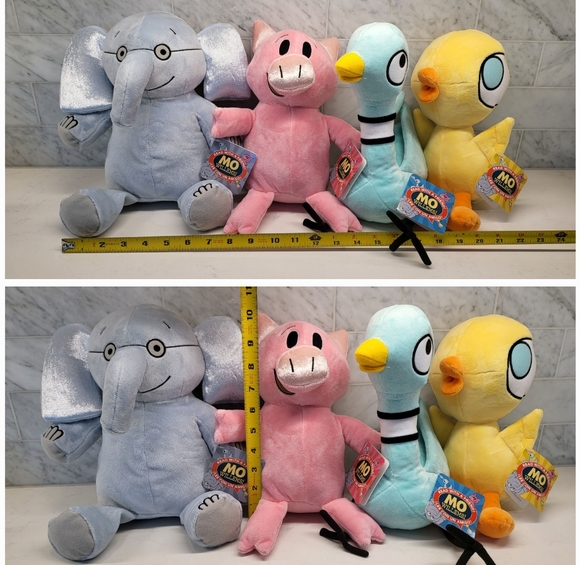Mo Willems Elephant Piggie Pigeon Duckling Plush Set Kohls Cares BRAND NEW - Picture 6 of 7